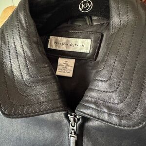 Preston & York Black Bomber Jacket for Men